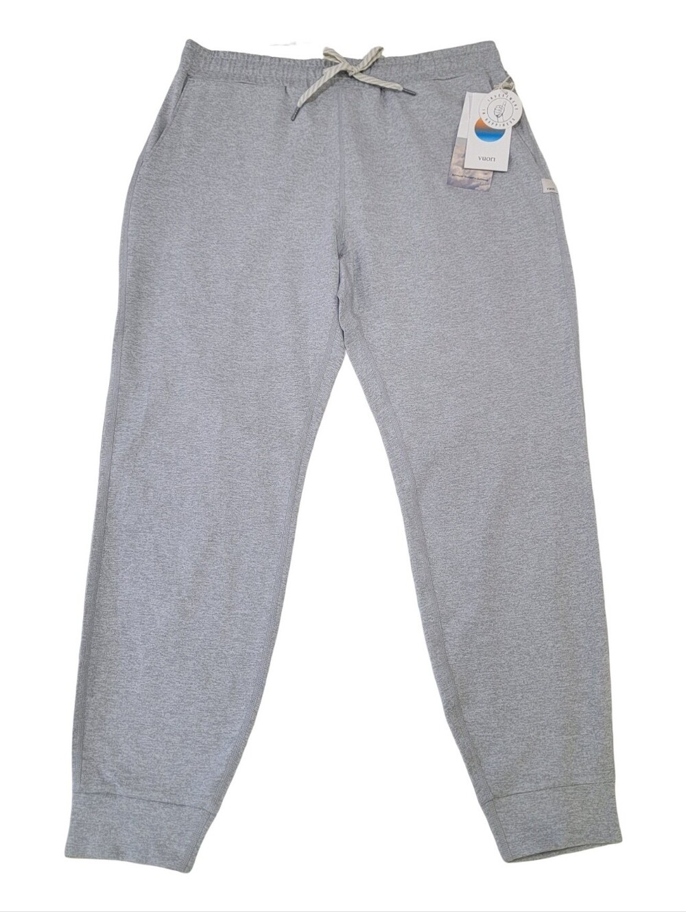 NWT Vuori Performance Jogger Pale Grey Heather DreamKnit Loungewear Women’s M